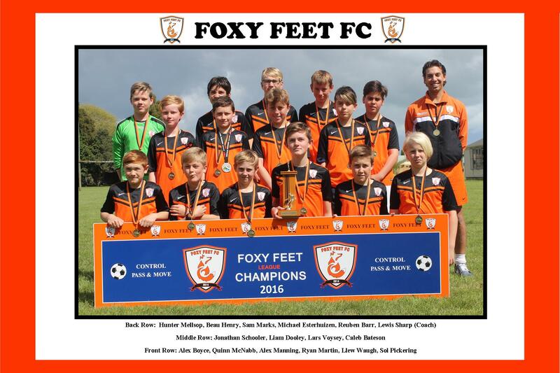 Foxy Feet FC soccer team 2016